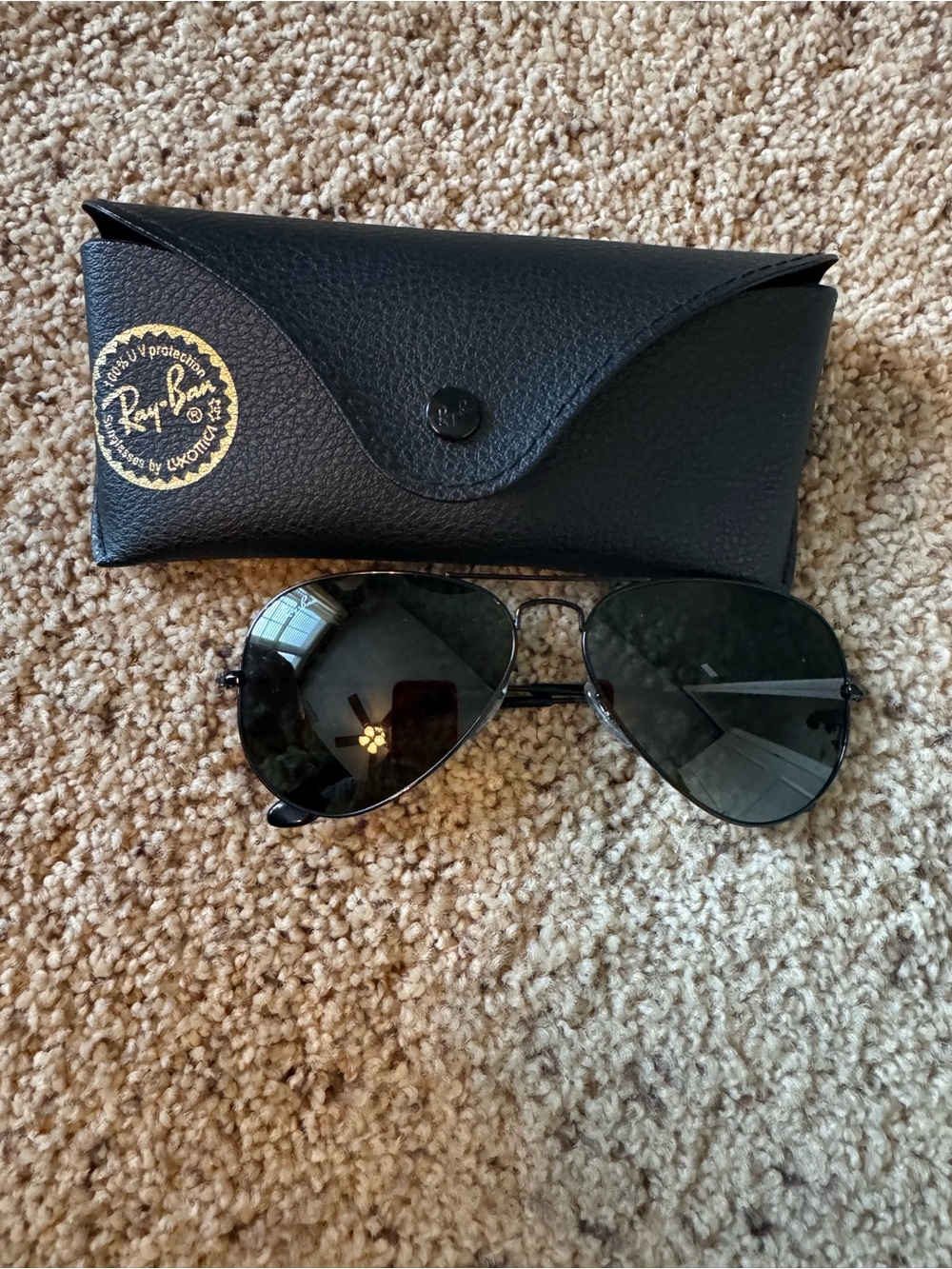 Ray-Ban Black Aviator Sunglasses